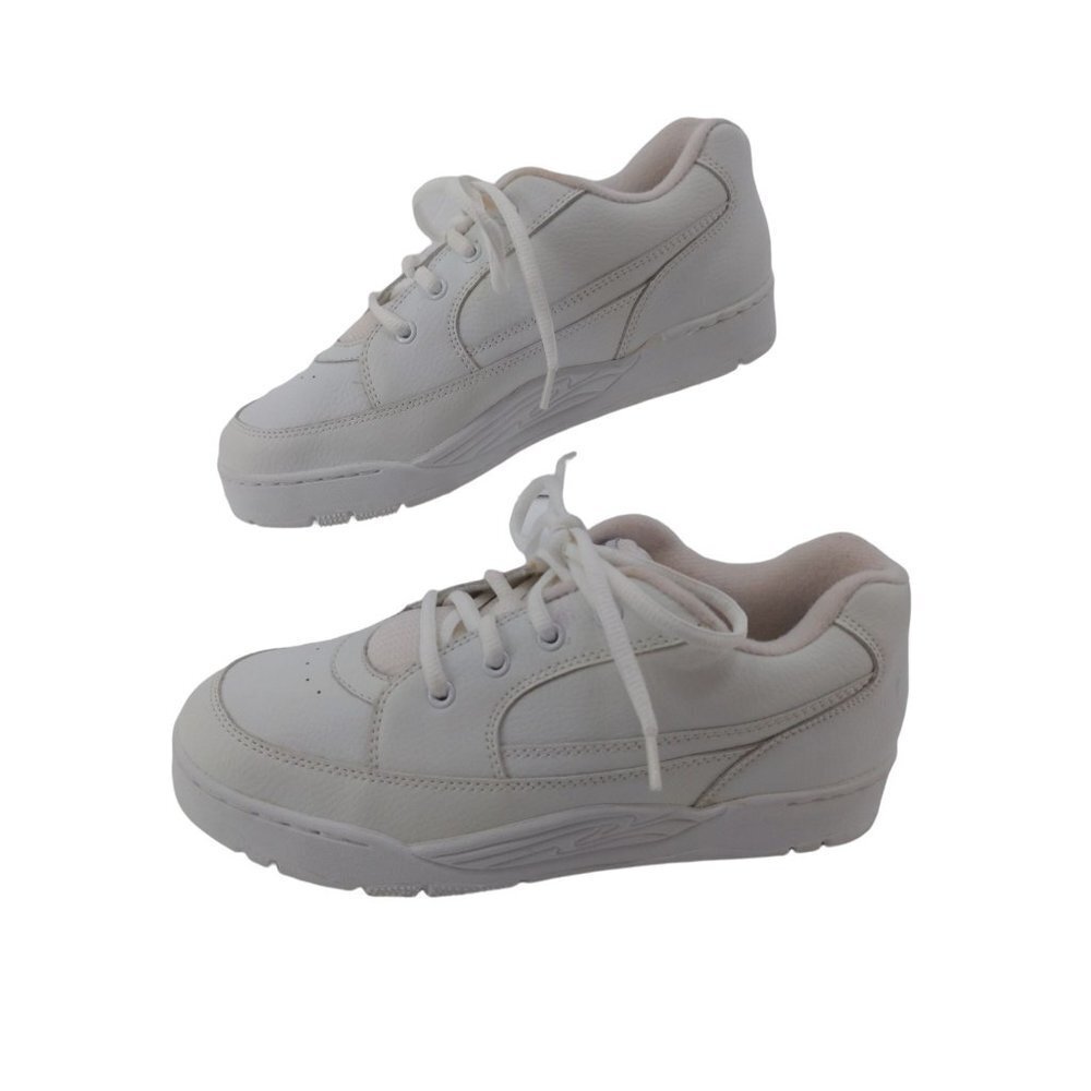 Sperry Topsider Leather Sneakers 6 Mens 7.5 Womens White Lace Up